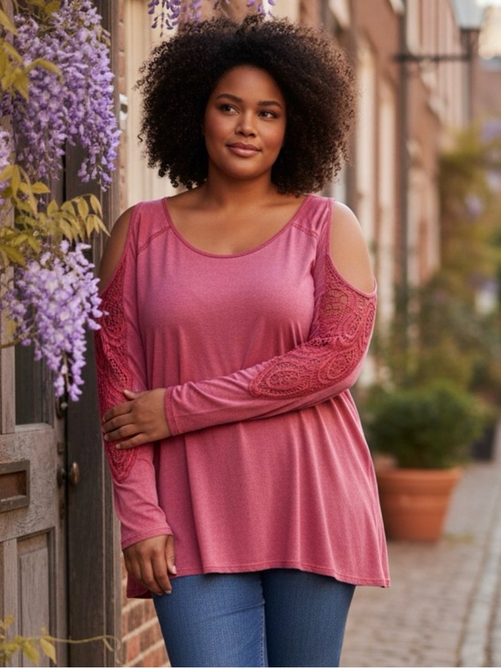 love, Fire Tops - Love, Fire Lace Detail Top